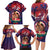 Personalised Samoa Mother's Day Family Matching Long Sleeve Bodycon Dress and Hawaiian Shirt I Love You Mom