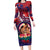 Personalised Samoa Mother's Day Family Matching Long Sleeve Bodycon Dress and Hawaiian Shirt I Love You Mom