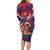 Personalised Samoa Mother's Day Family Matching Long Sleeve Bodycon Dress and Hawaiian Shirt I Love You Mom