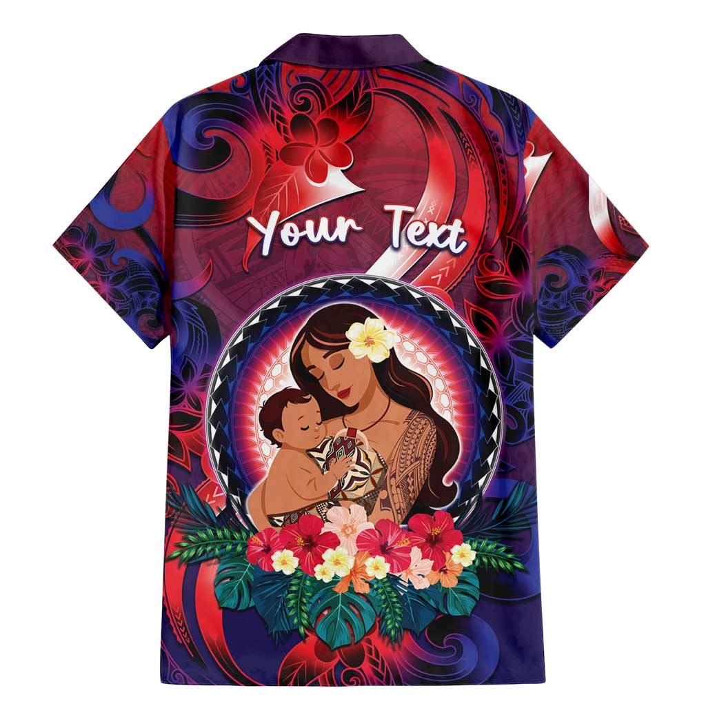 Personalised Samoa Mother's Day Family Matching Mermaid Dress and Hawaiian Shirt I Love You Mom