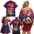 Personalised Samoa Mother's Day Family Matching Off Shoulder Short Dress and Hawaiian Shirt I Love You Mom