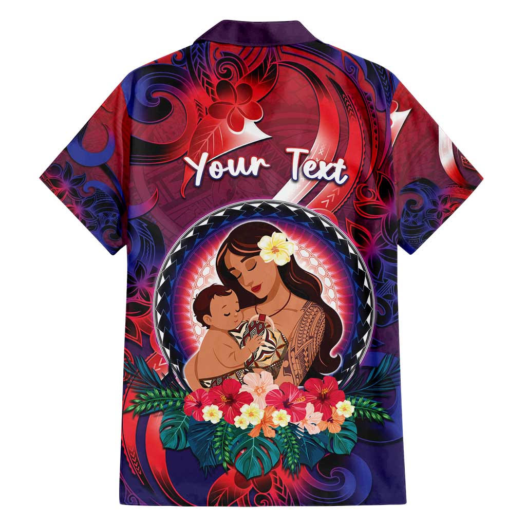 Personalised Samoa Mother's Day Family Matching Puletasi and Hawaiian Shirt I Love You Mom