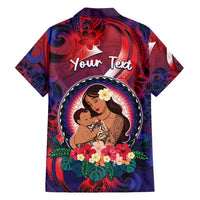 Personalised Samoa Mother's Day Family Matching Tank Maxi Dress and Hawaiian Shirt I Love You Mom