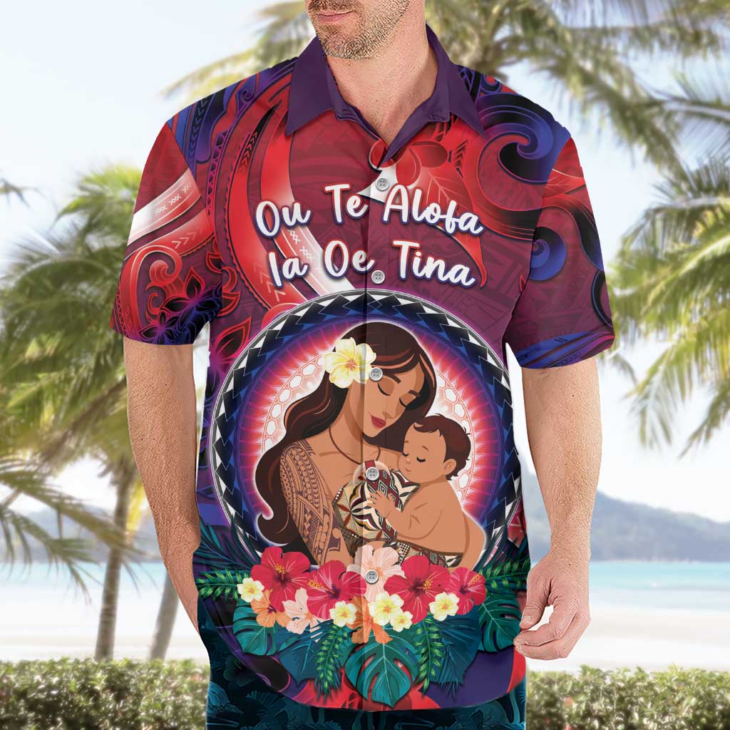 Personalised Samoa Mother's Day Hawaiian Shirt I Love You Mom DT04 - Polynesian Pride