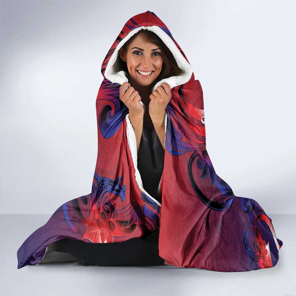 Samoa Mother's Day Hooded Blanket I Love You Mom DT04 - Polynesian Pride