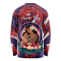 Personalised Samoa Mother's Day Long Sleeve Shirt I Love You Mom DT04 - Polynesian Pride