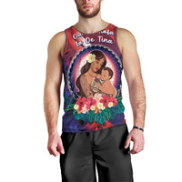 Personalised Samoa Mother's Day Men Tank Top I Love You Mom