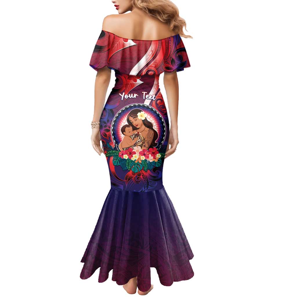 Personalised Samoa Mother's Day Mermaid Dress I Love You Mom