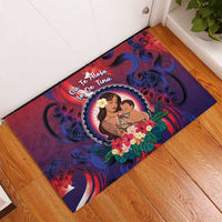 Samoa Mother's Day Rubber Doormat I Love You Mom DT04 - Polynesian Pride