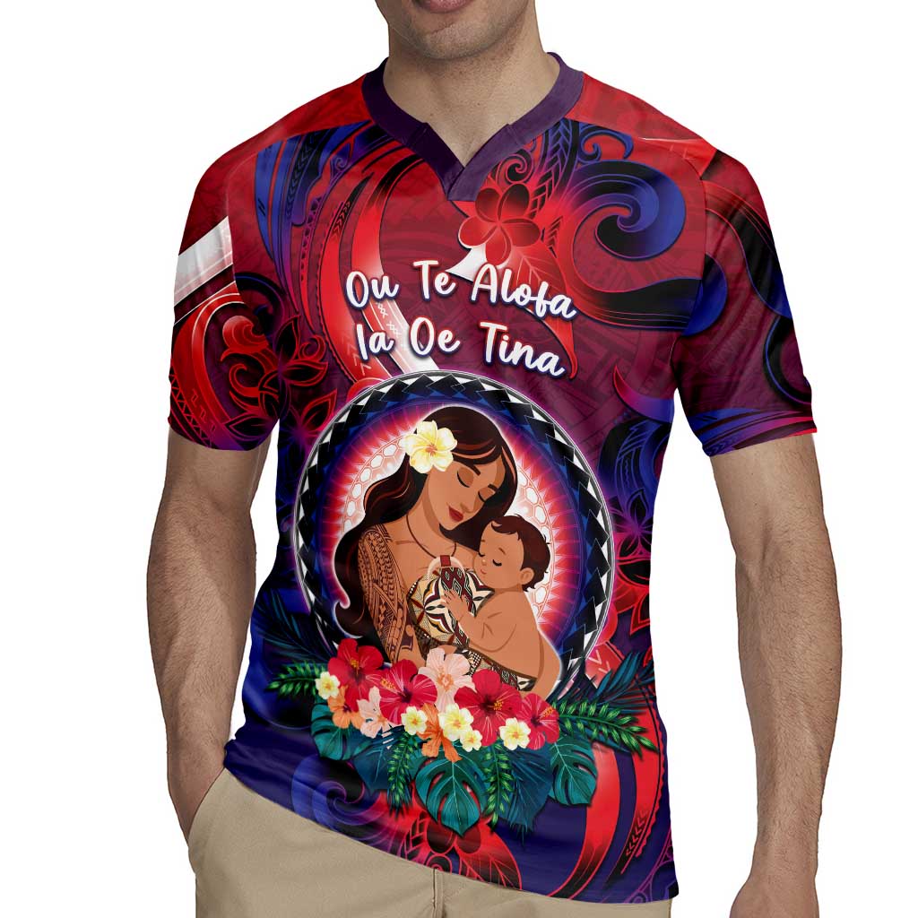 Personalised Samoa Mother's Day Rugby Jersey I Love You Mom