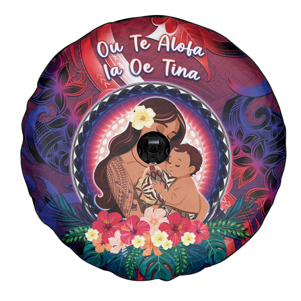 Samoa Mother's Day Spare Tire Cover I Love You Mom