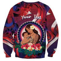 Personalised Samoa Mother's Day Sweatshirt I Love You Mom DT04 - Polynesian Pride