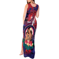 Personalised Samoa Mother's Day Tank Maxi Dress I Love You Mom DT04 - Polynesian Pride
