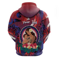 Personalised Samoa Mother's Day Zip Hoodie I Love You Mom