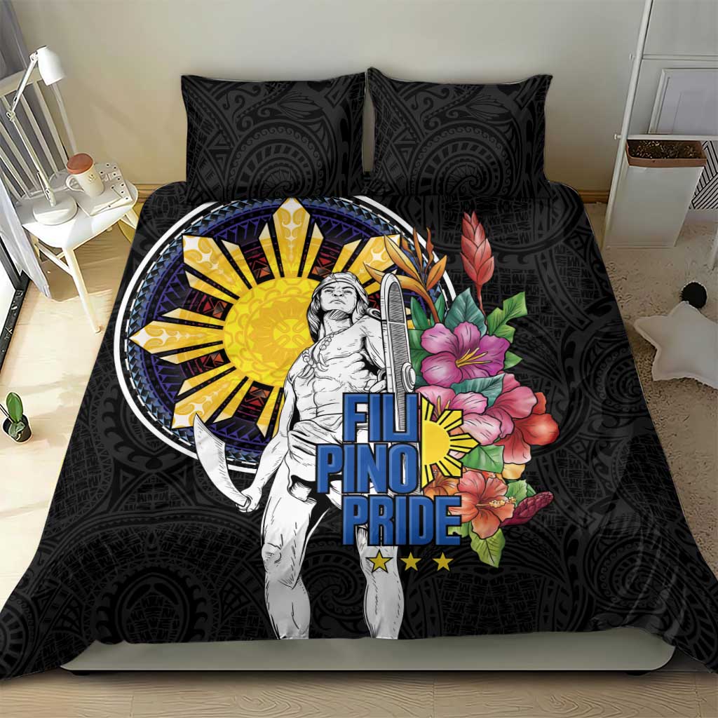 Filipinos Lapu-Lapu Hero Philippines Bedding Set Hibiscus Flowers Style