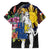 Filipinos Lapu-Lapu Hero Philippines Family Matching Off Shoulder Short Dress and Hawaiian Shirt Hibiscus Flowers Style