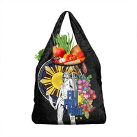 Filipinos Lapu-Lapu Hero Philippines Grocery Bag Hibiscus Flowers Style