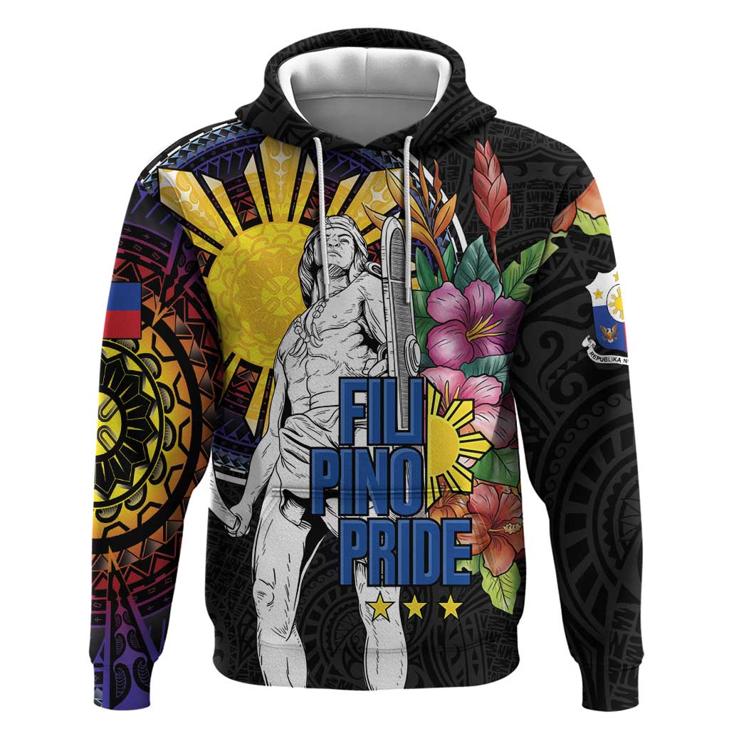 Filipinos Lapu-Lapu Hero Philippines Hoodie Hibiscus Flowers Style