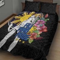 Filipinos Lapu-Lapu Hero Philippines Quilt Bed Set Hibiscus Flowers Style