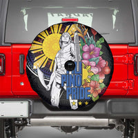 Filipinos Lapu-Lapu Hero Philippines Spare Tire Cover Hibiscus Flowers Style