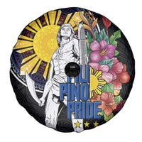 Filipinos Lapu-Lapu Hero Philippines Spare Tire Cover Hibiscus Flowers Style