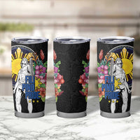 Filipinos Lapu-Lapu Hero Philippines Tumbler Cup Hibiscus Flowers Style