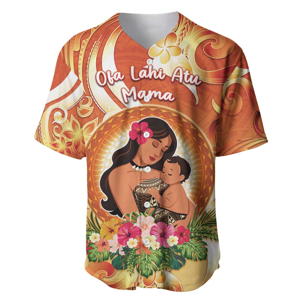 Personalised Tonga Mother's Day Baseball Jersey I Love You Mom