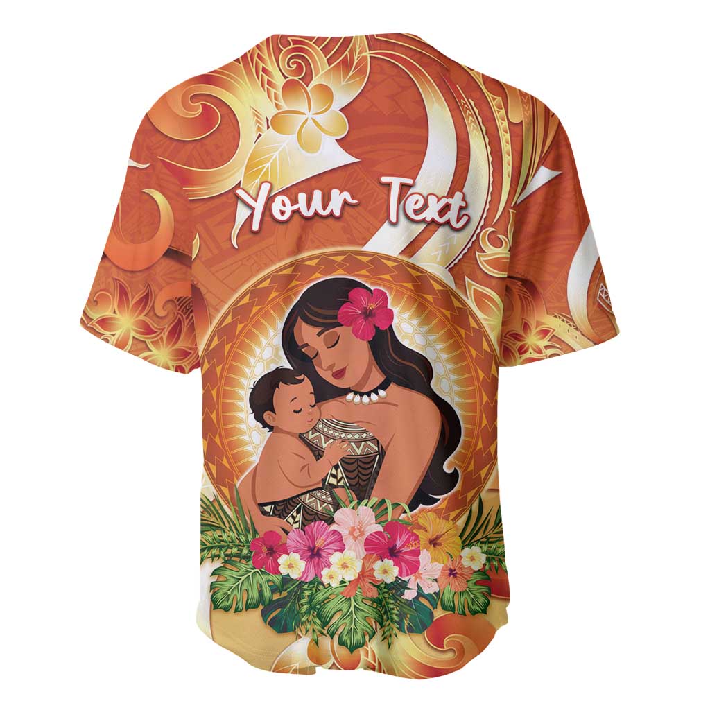 Personalised Tonga Mother's Day Baseball Jersey I Love You Mom