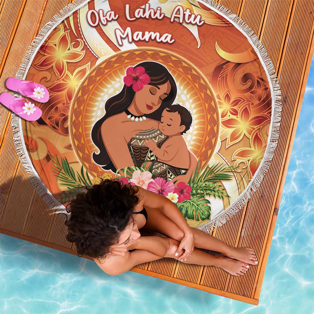 Tonga Mother's Day Beach Blanket I Love You Mom DT04 - Polynesian Pride
