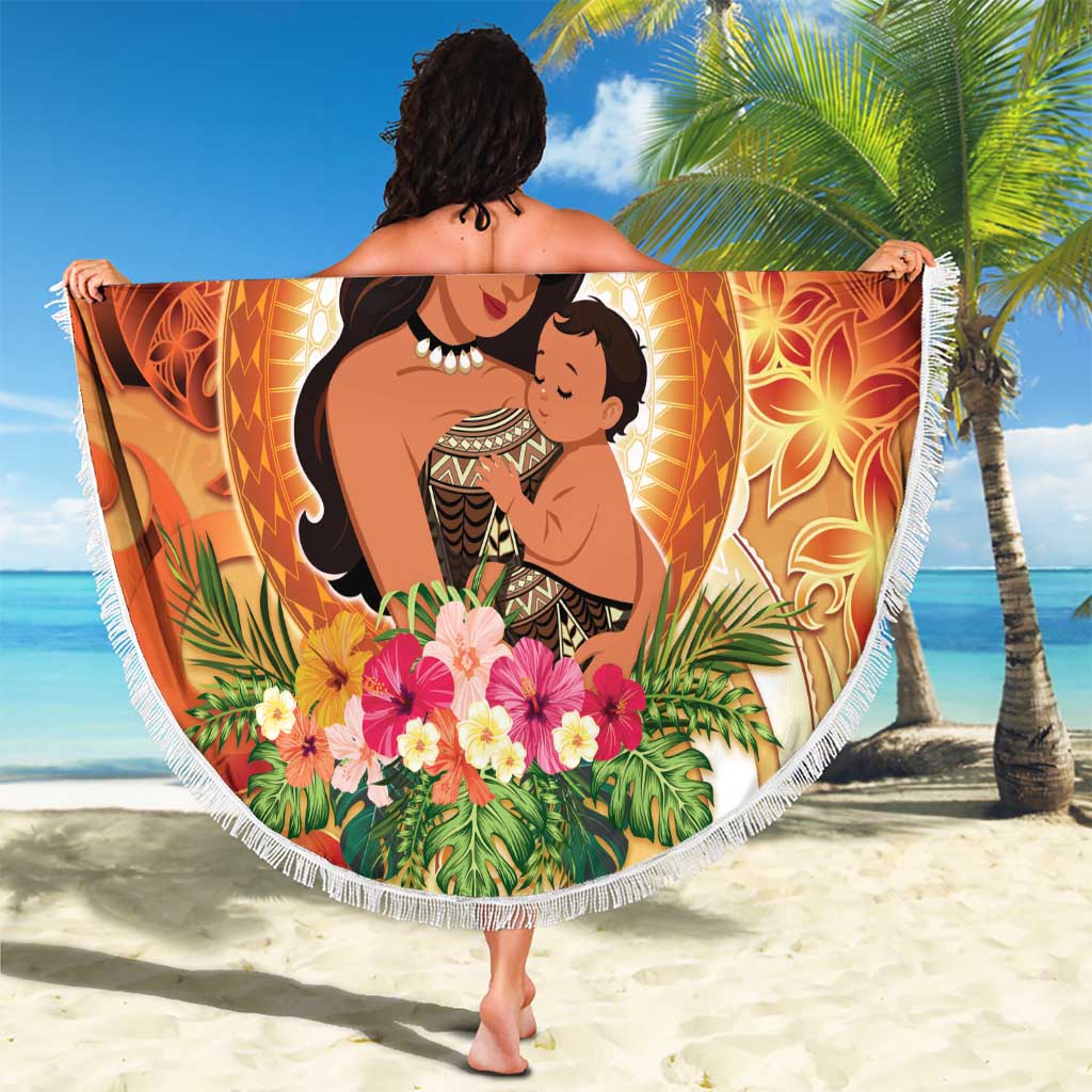 Tonga Mother's Day Beach Blanket I Love You Mom DT04 - Polynesian Pride