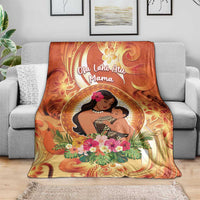 Tonga Mother's Day Blanket I Love You Mom DT04 - Polynesian Pride