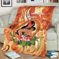 Tonga Mother's Day Blanket I Love You Mom DT04 - Polynesian Pride