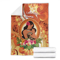 Tonga Mother's Day Blanket I Love You Mom DT04 - Polynesian Pride