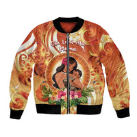 Personalised Tonga Mother's Day Bomber Jacket I Love You Mom