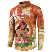 Personalised Tonga Mother's Day Button Sweatshirt I Love You Mom DT04 - Polynesian Pride
