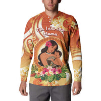 Personalised Tonga Mother's Day Button Sweatshirt I Love You Mom DT04 - Polynesian Pride