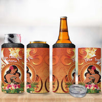 Personalised Tonga Mother's Day 4 in 1 Can Cooler Tumbler I Love You Mom DT04 - Polynesian Pride
