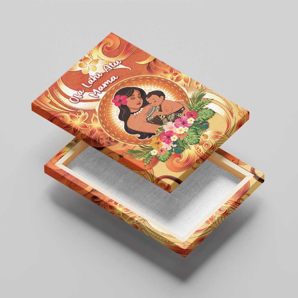 Tonga Mother's Day Canvas Wall Art I Love You Mom DT04 - Polynesian Pride