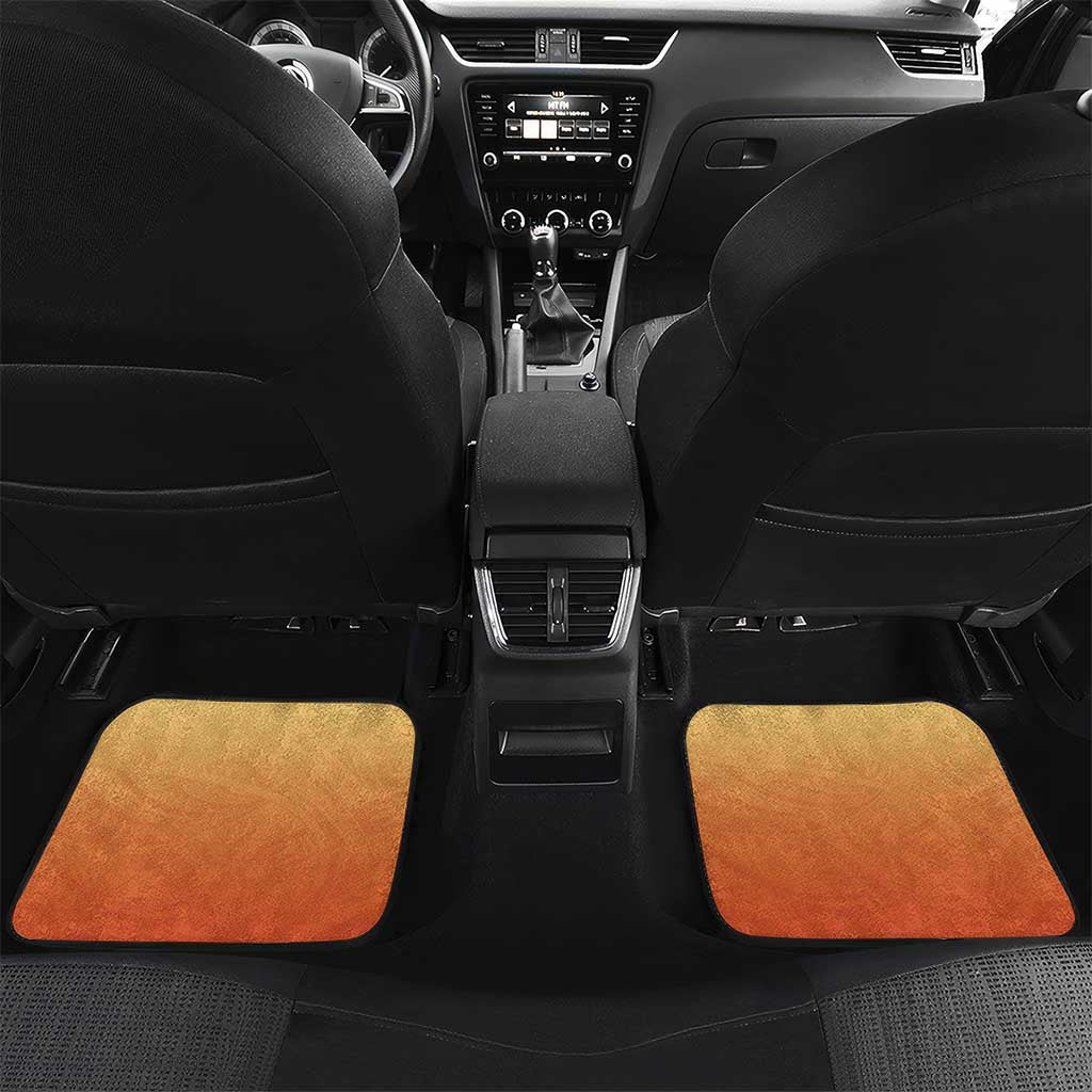 Tonga Mother's Day Car Mats I Love You Mom DT04 Set 2pcs - Back Orange - Polynesian Pride