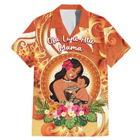 Personalised Tonga Mother's Day Family Matching Mermaid Dress and Hawaiian Shirt I Love You Mom