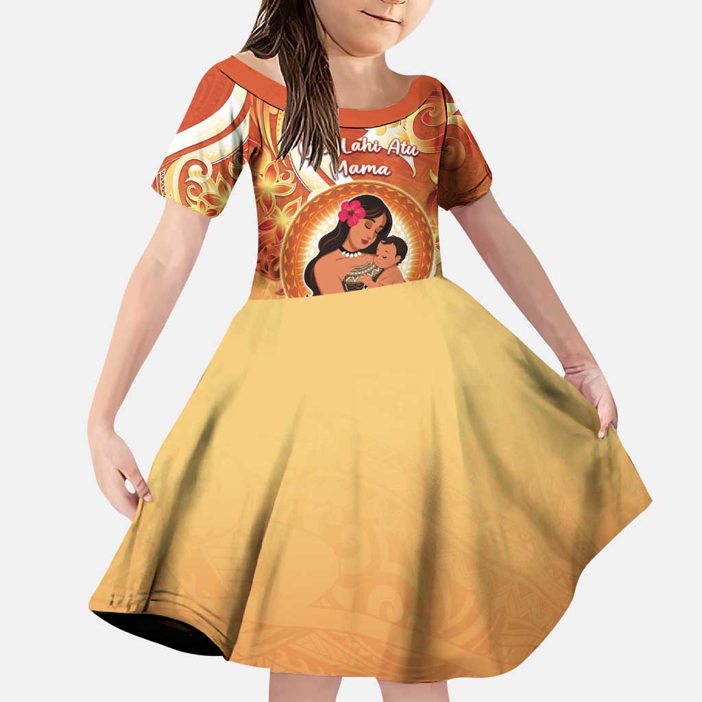 Personalised Tonga Mother's Day Family Matching Puletasi and Hawaiian Shirt I Love You Mom