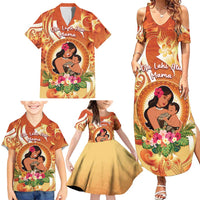Personalised Tonga Mother's Day Family Matching Summer Maxi Dress and Hawaiian Shirt I Love You Mom