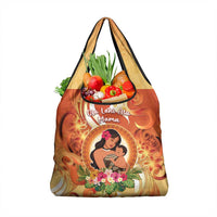 Tonga Mother's Day Grocery Bag I Love You Mom DT04 1-pack One Size Orange - Polynesian Pride
