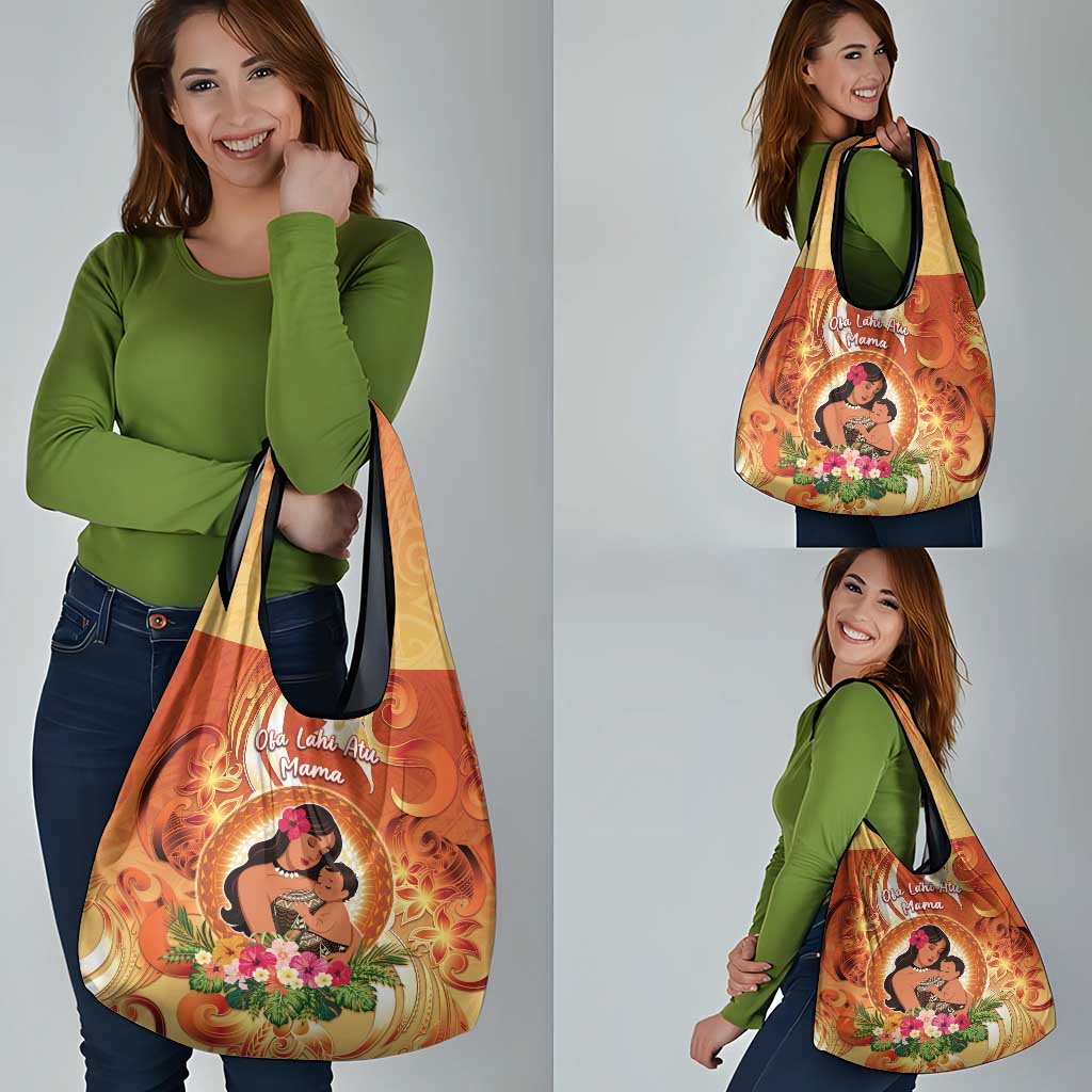 Tonga Mother's Day Grocery Bag I Love You Mom DT04 - Polynesian Pride