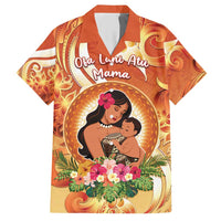 Personalised Tonga Mother's Day Hawaiian Shirt I Love You Mom DT04 Orange - Polynesian Pride