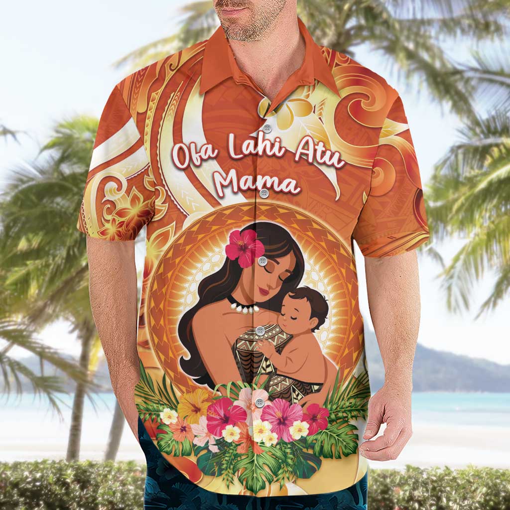 Personalised Tonga Mother's Day Hawaiian Shirt I Love You Mom DT04 - Polynesian Pride