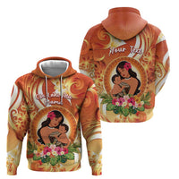 Personalised Tonga Mother's Day Hoodie I Love You Mom