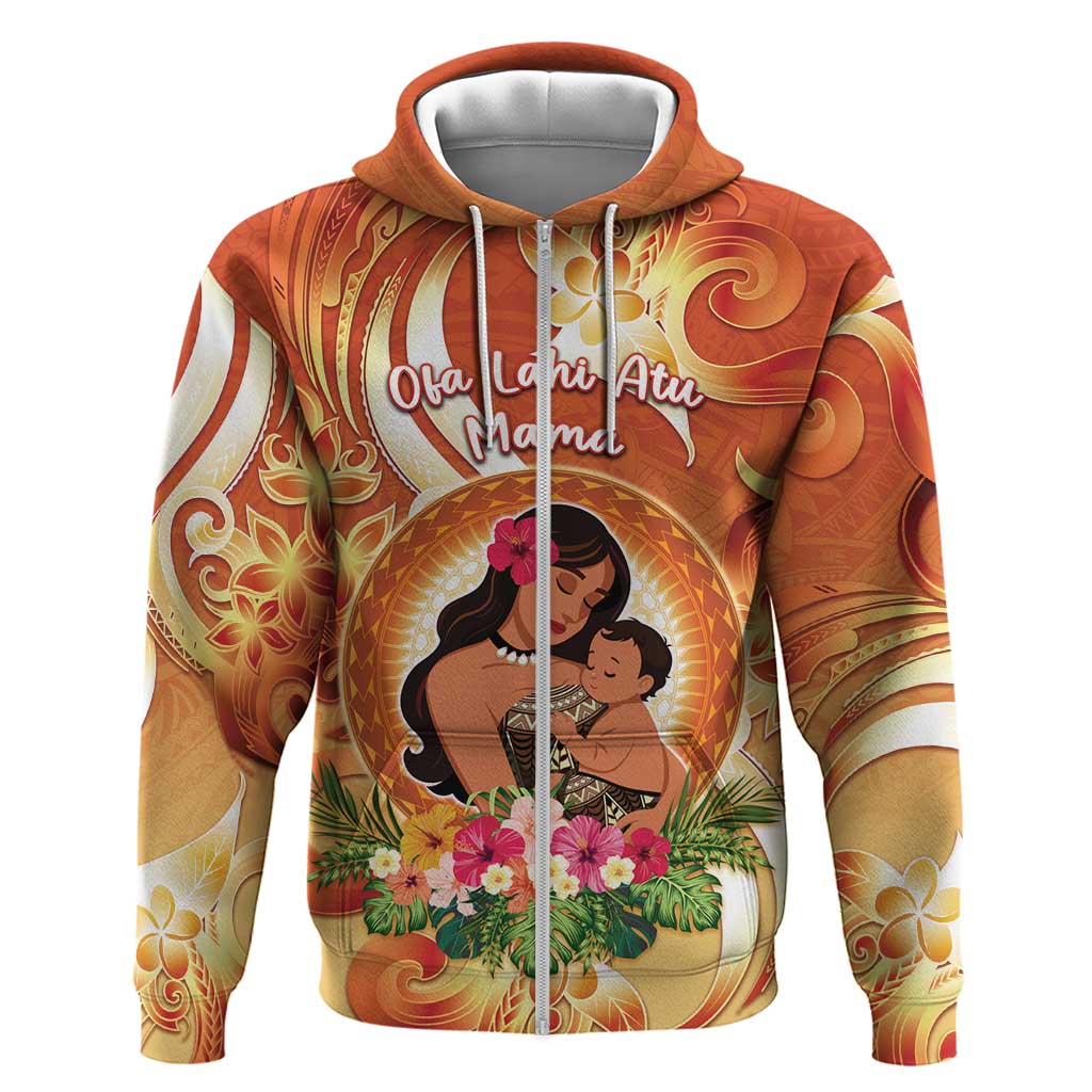 Personalised Tonga Mother's Day Hoodie I Love You Mom