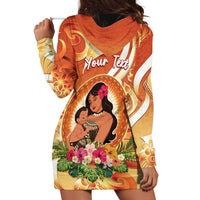 Personalised Tonga Mother's Day Hoodie Dress I Love You Mom DT04 - Polynesian Pride
