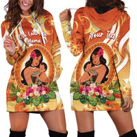 Personalised Tonga Mother's Day Hoodie Dress I Love You Mom DT04 - Polynesian Pride